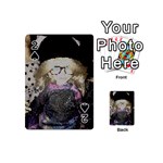 Cat Ears Doll Stained Glass Playing Cards 54 Designs (Mini) Front - Spade2