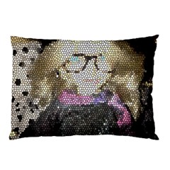 Cat Ears Doll Stained Glass Pillow Case (two Sides) by snowwhitegirl