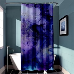 Blue Purple Ink                        Shower Curtain 36  X 72  by LalyLauraFLM