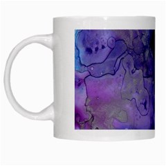 Blue Purple Ink                        White Mug by LalyLauraFLM