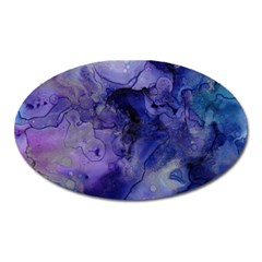 Blue Purple Ink                        Magnet (oval) by LalyLauraFLM