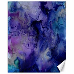 Blue Purple Ink                        Canvas 16  X 20  by LalyLauraFLM