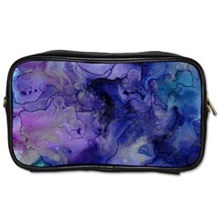 Blue Purple Ink                        Toiletries Bag (two Sides) by LalyLauraFLM