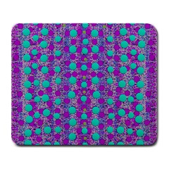 Happy Days Of Free  Polka Dots Decorative Large Mousepads by pepitasart