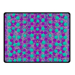 Happy Days Of Free  Polka Dots Decorative Fleece Blanket (small) by pepitasart