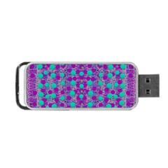 Happy Days Of Free  Polka Dots Decorative Portable Usb Flash (one Side) by pepitasart