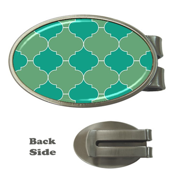 Tiles Arabesque Ottoman Bath Money Clips (Oval) 