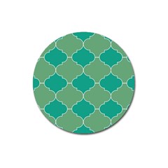 Tiles Arabesque Ottoman Bath Magnet 3  (round) by Wegoenart