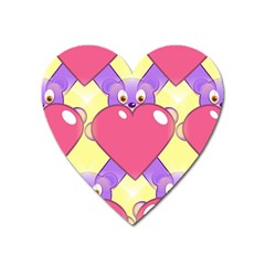 Seamless Repeating Tiling Tileable Heart Magnet by Wegoenart