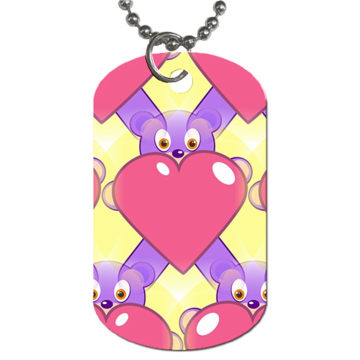 Seamless Repeating Tiling Tileable Dog Tag (Two Sides)