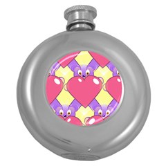 Seamless Repeating Tiling Tileable Round Hip Flask (5 Oz) by Wegoenart