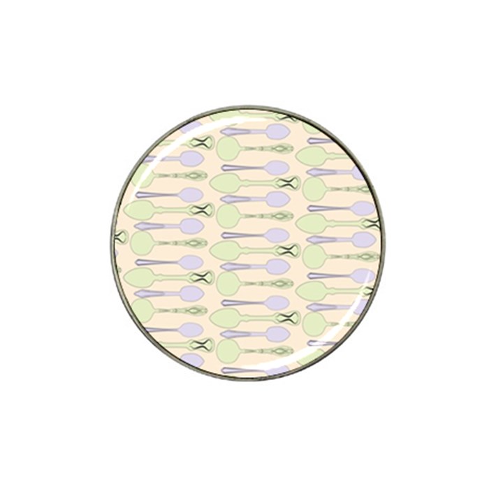 Spoon Pattern Illustrator Green Hat Clip Ball Marker