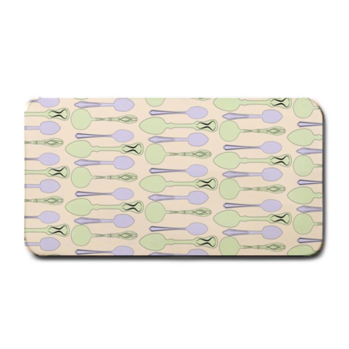 Spoon Pattern Illustrator Green Medium Bar Mats