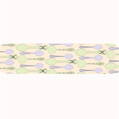 Spoon Pattern Illustrator Green Large Bar Mats by Wegoenart