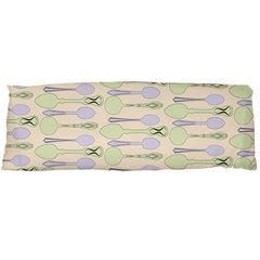 Spoon Pattern Illustrator Green Body Pillow Case (dakimakura) by Wegoenart