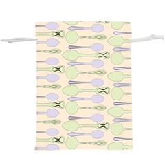 Spoon Pattern Illustrator Green  Lightweight Drawstring Pouch (xl) by Wegoenart