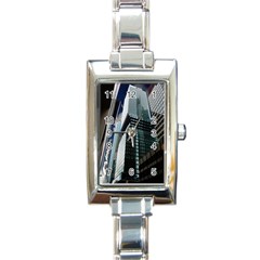 Architecture Frankfurt Reflection Rectangle Italian Charm Watch by Wegoenart