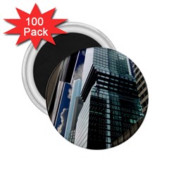 Architecture Frankfurt Reflection 2 25  Magnets (100 Pack)  by Wegoenart