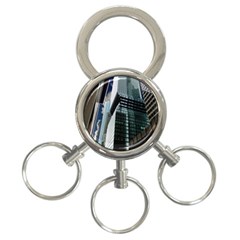 Architecture Frankfurt Reflection 3-ring Key Chain by Wegoenart