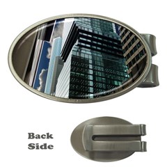 Architecture Frankfurt Reflection Money Clips (oval)  by Wegoenart