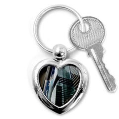 Architecture Frankfurt Reflection Key Chain (heart) by Wegoenart