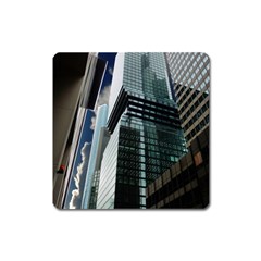 Architecture Frankfurt Reflection Square Magnet by Wegoenart