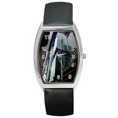 Architecture Frankfurt Reflection Barrel Style Metal Watch by Wegoenart