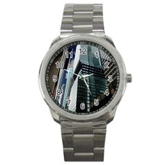 Architecture Frankfurt Reflection Sport Metal Watch by Wegoenart