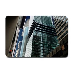 Architecture Frankfurt Reflection Small Doormat  by Wegoenart