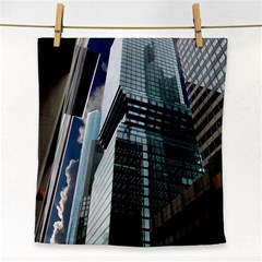 Architecture Frankfurt Reflection Face Towel by Wegoenart