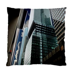 Architecture Frankfurt Reflection Standard Cushion Case (two Sides) by Wegoenart