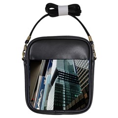 Architecture Frankfurt Reflection Girls Sling Bag by Wegoenart