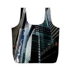 Architecture Frankfurt Reflection Full Print Recycle Bag (m) by Wegoenart