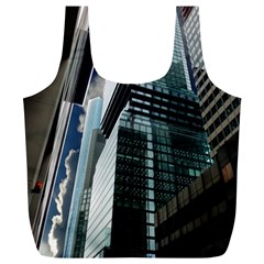 Architecture Frankfurt Reflection Full Print Recycle Bag (xl) by Wegoenart