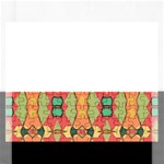 Pattern Orange Green African Rectangular Jigsaw Puzzl Front