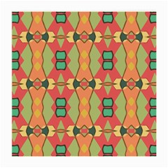 Pattern Orange Green African Medium Glasses Cloth by Wegoenart