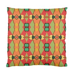 Pattern Orange Green African Standard Cushion Case (two Sides) by Wegoenart