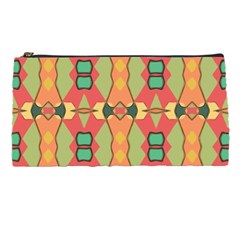 Pattern Orange Green African Pencil Cases by Wegoenart