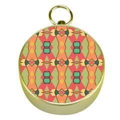 Pattern Orange Green African Gold Compasses by Wegoenart