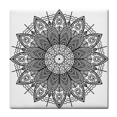 Mandala Meditation Zen Flower Yoga Tile Coasters by Wegoenart