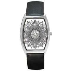 Mandala Meditation Zen Flower Yoga Barrel Style Metal Watch by Wegoenart