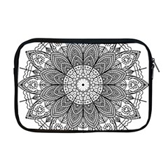 Mandala Meditation Zen Flower Yoga Apple Macbook Pro 17  Zipper Case by Wegoenart