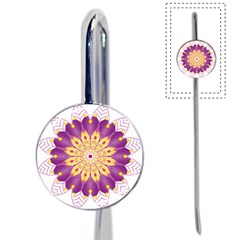 Mandala Stained Flower Drawing Book Mark by Wegoenart