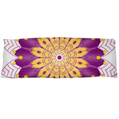 Mandala Stained Flower Drawing Body Pillow Case (dakimakura) by Wegoenart