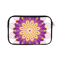 Mandala Stained Flower Drawing Apple Macbook Pro 13  Zipper Case by Wegoenart