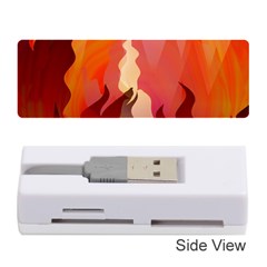 Fire Abstract Cartoon Red Hot Memory Card Reader (stick) by Wegoenart