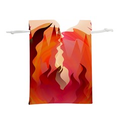 Fire Abstract Cartoon Red Hot Lightweight Drawstring Pouch (m)