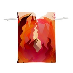 Fire Abstract Cartoon Red Hot Lightweight Drawstring Pouch (l) by Wegoenart