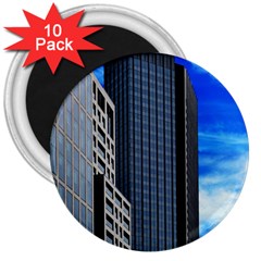 Architecture Frankfurt Houses 3  Magnets (10 Pack)  by Wegoenart