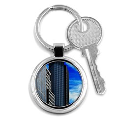 Architecture Frankfurt Houses Key Chain (round) by Wegoenart